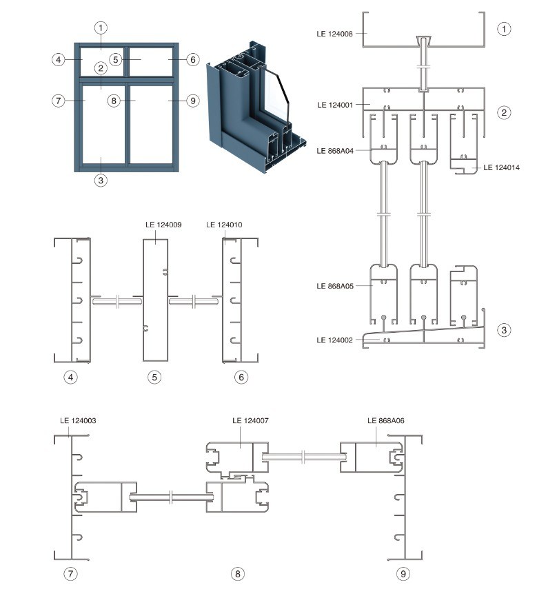 Manufacturer Supply Aluminium Profile to Make Window and Door