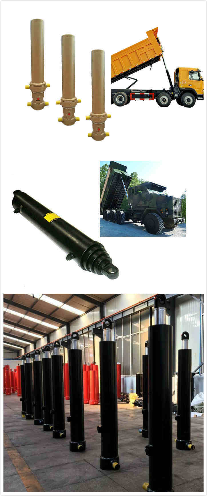 Small Bore Telescopic Hydraulic Cylinder Hydraulic RAM