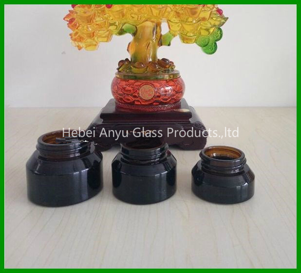 Wholesale Amber Glass Cosmetic Bottle