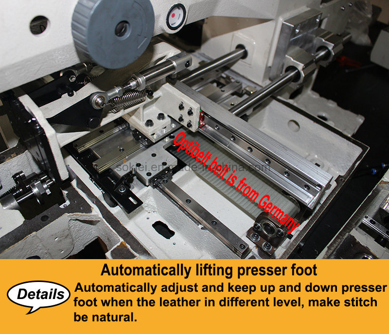 Automatic Industrial Computerized Moccasin Shoe Upper Pattern Sewing Machine