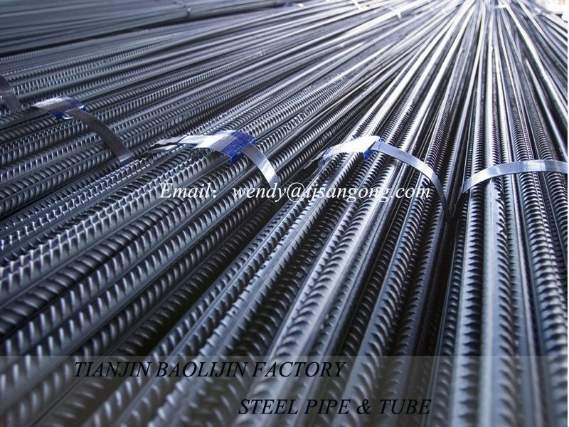 ASTM A615 Grade 40/60 Hot Rolled Ribbed Bar Deformed Steel Bar