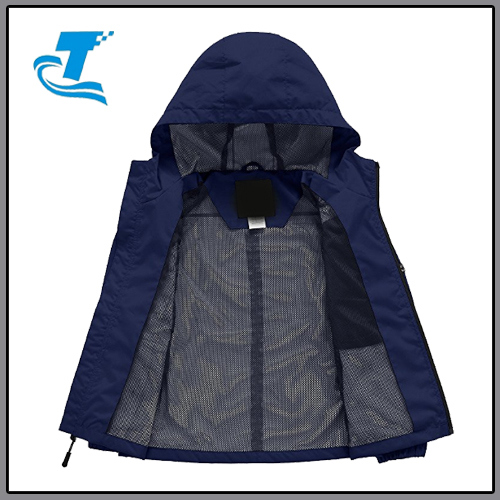 Boy's Lightweight Hooded Rain Packable Raincoat Windbreaker