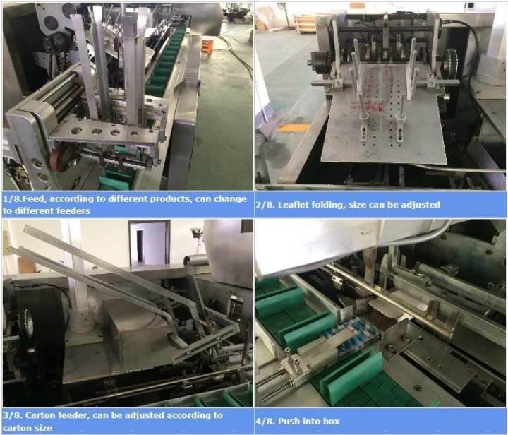 Multifunction Automatic Carton Box Packing Machine 200boxes/Min