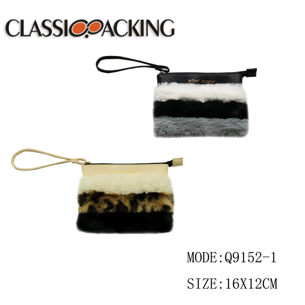 2018 Fashion Classic PU Fur Cosmetic Make up Zipper Bag Buy Makeup Cases Online Cheap Large Makeup Cases