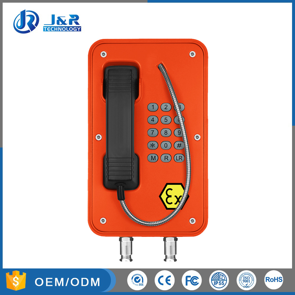 Water Resistant Analog Explosion Proof Telephone with LCD Display for Industry