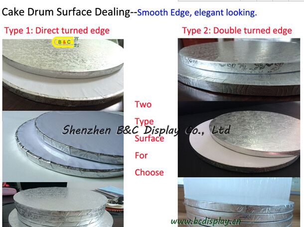 Water-Proof Round Cake Boards with Flower Edges for Cake Shops with SGS (B&_K064)