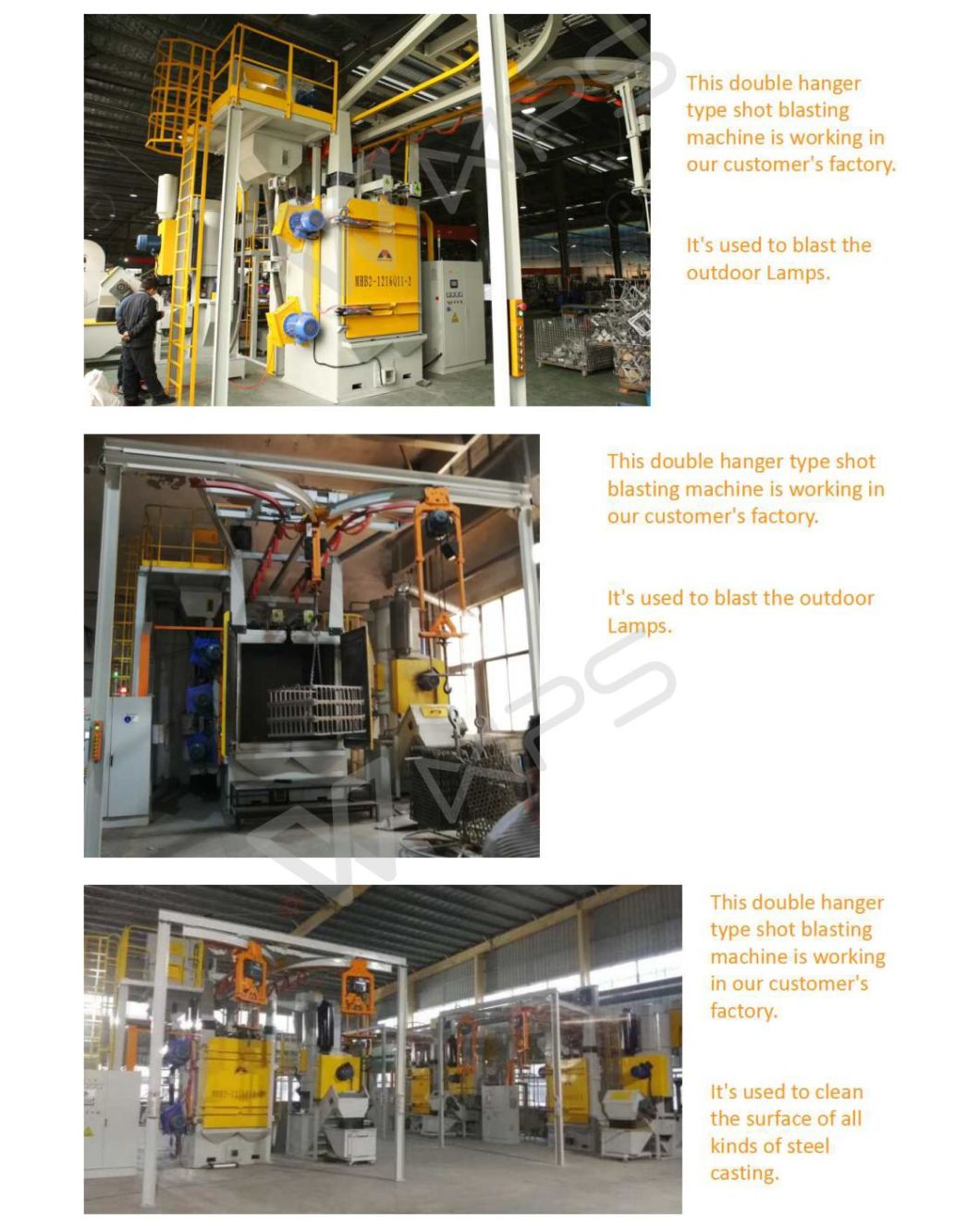 Hook Shot Blasting Machine for Aerospace, Automotive, Construction, Foundry Industry