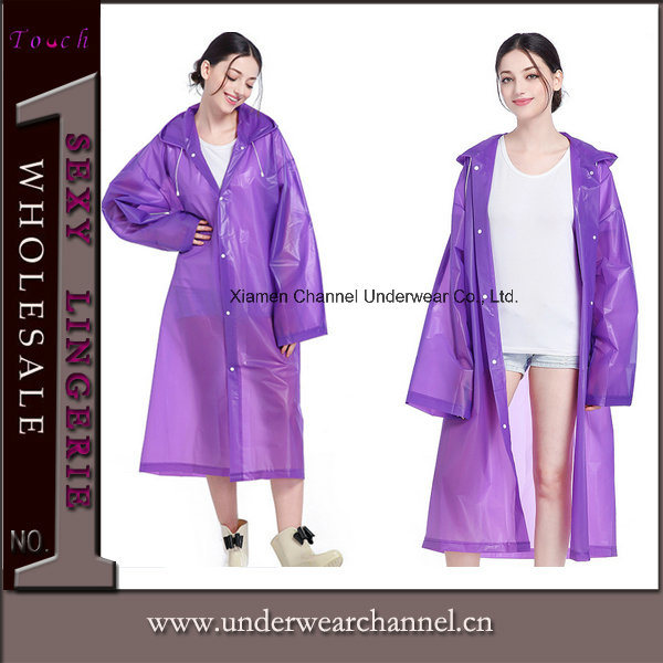 Adult Non-Disposal Breathable Nylon Polyester Vinyl Poncho Rainwear Raincoat (SK-A305-1)