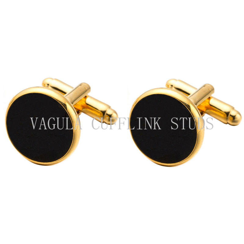 VAGULA Jewelry Onyx Tuxedo Cufflinks Studs 8 PCS Set Cuff Links