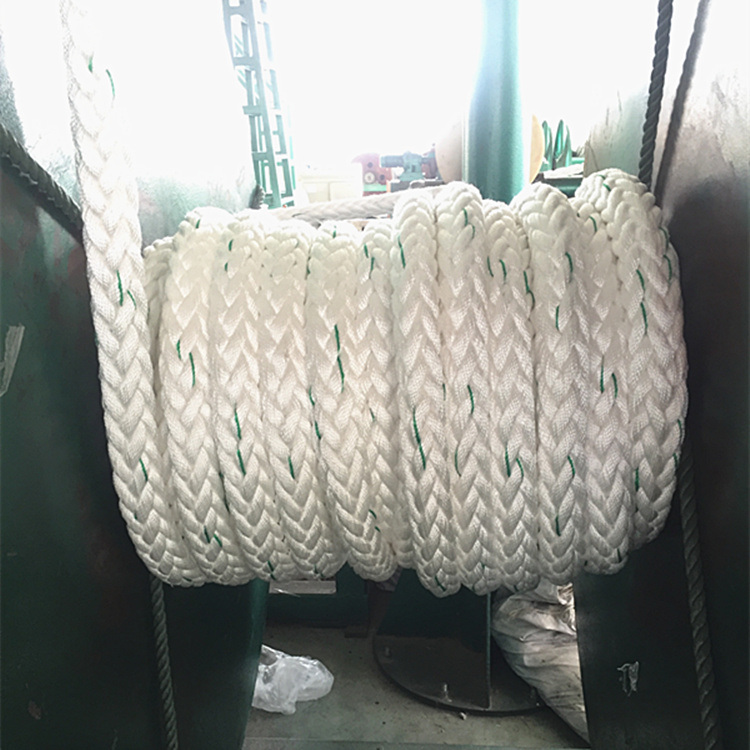 68mm 12 Strand Polypropylene Polyester Mixed Kevlar Mooring Rope From China