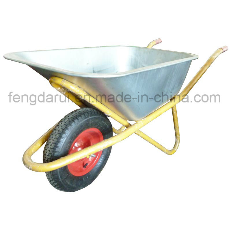 Zinc Tray Steel Wheel Barrow (WB6418) for Russia Market