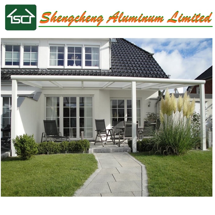 Best Sale Sturdy Aluminium Polycarbonate Patio Cover, Balcony Canopy, Outdoor Patio Cover