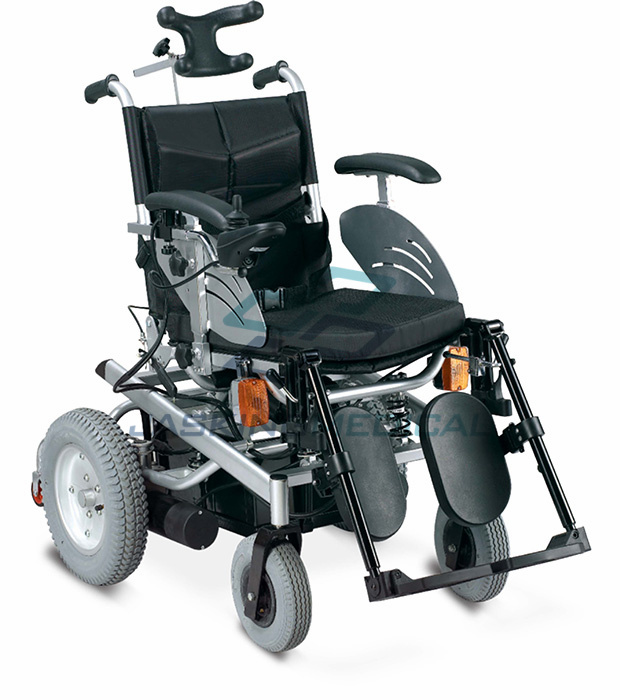 Backrest Adjustable Folding Reclining Steel Electric Wheelchair (JX-033GC)