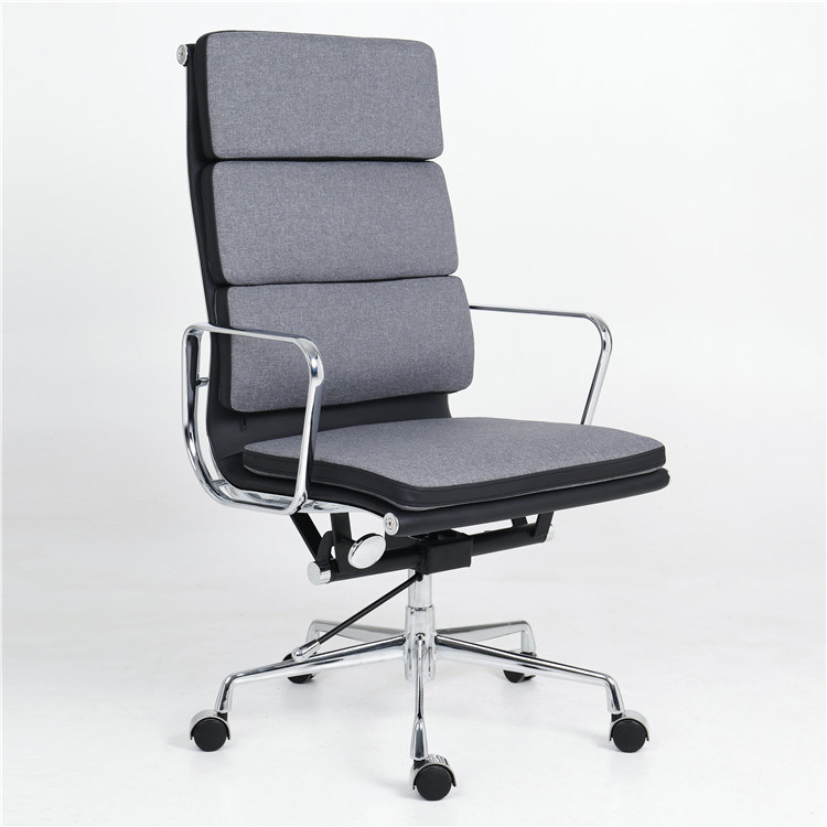 High Back Simple and Convenient Office Chair Upholstered Cloth Executive Office Chairs