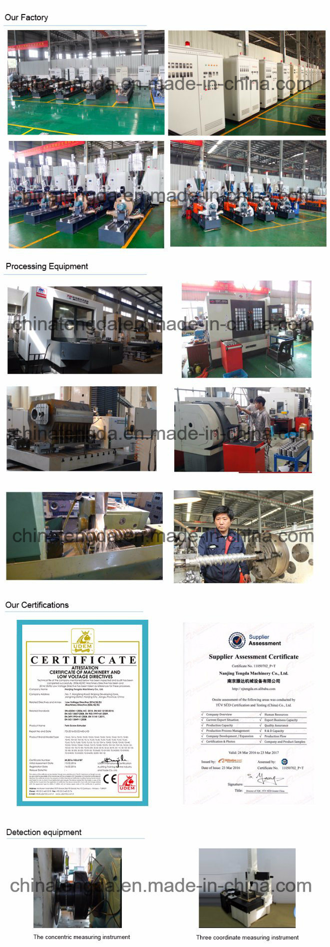 Tsh-75b Twin Screw Plastic Pellet Extruder Production Line