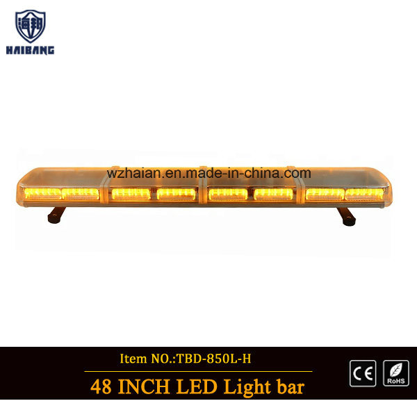 High Intensity Super Bright SMD LED Warning Emergency Lightbar with Amber and White Top Cover