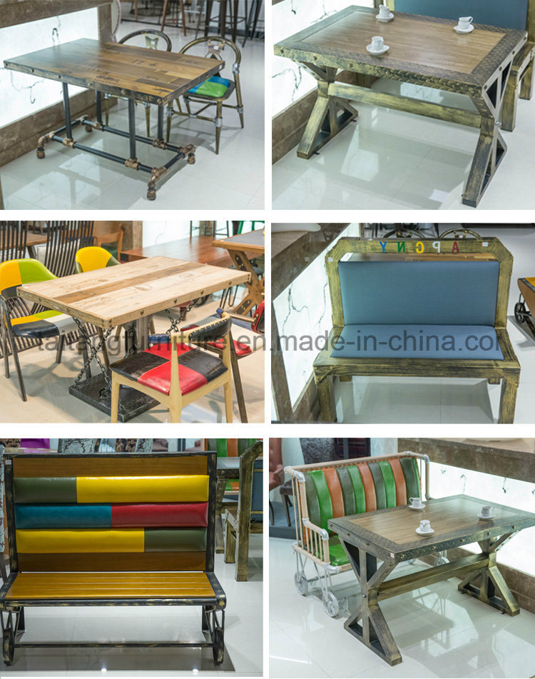 Special Theme Restaurants and Bar Archaize Industrial Style Table and Chair