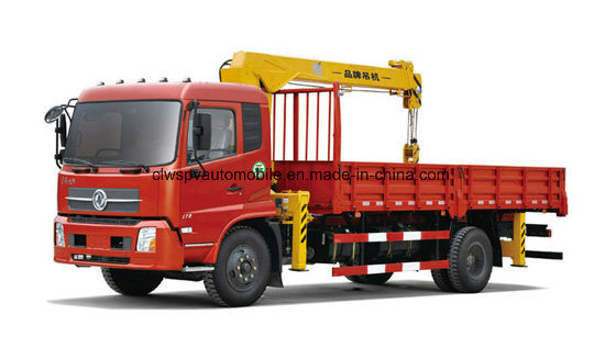 Dongfeng 4X2 Telescopic Crane Mounted on 10 Tons Cargo Truck