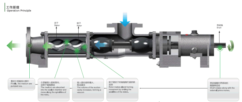 Single Screw Pump, Progressive Cavity Pump, Mono Pump,