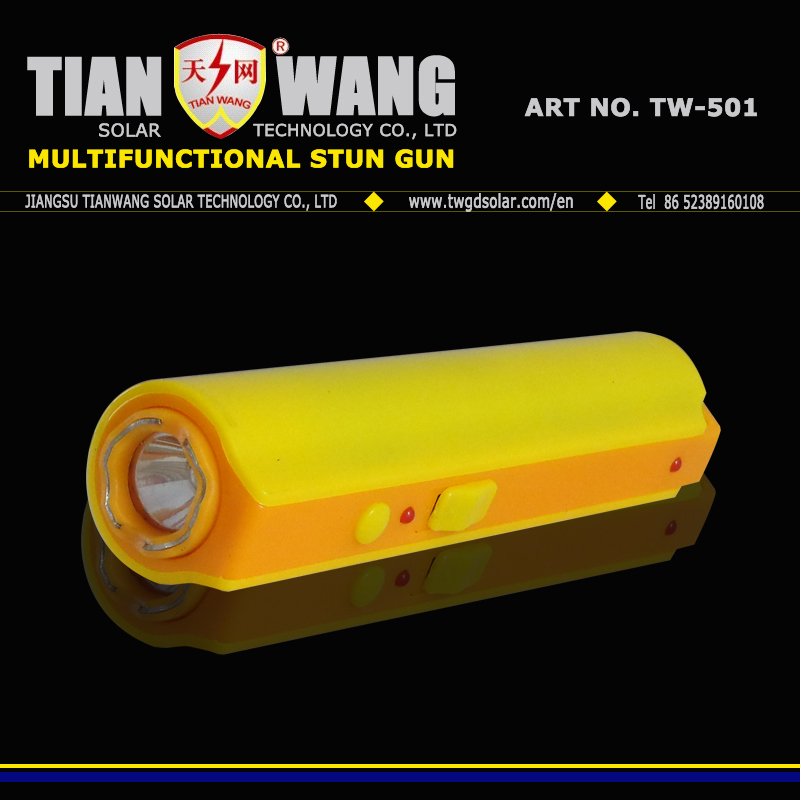 Police Flashlight Electric Shock with LED Light Stun Guns