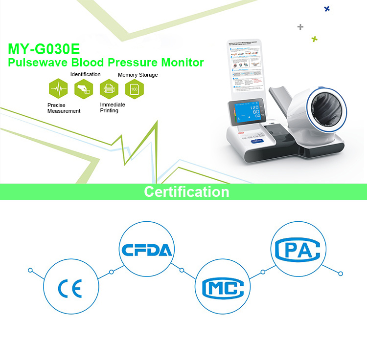 Ce Approved My-G030e Professional Fully Digital Arm Automatic Pulsewave Blood Pressure Monitor Machine with Printer