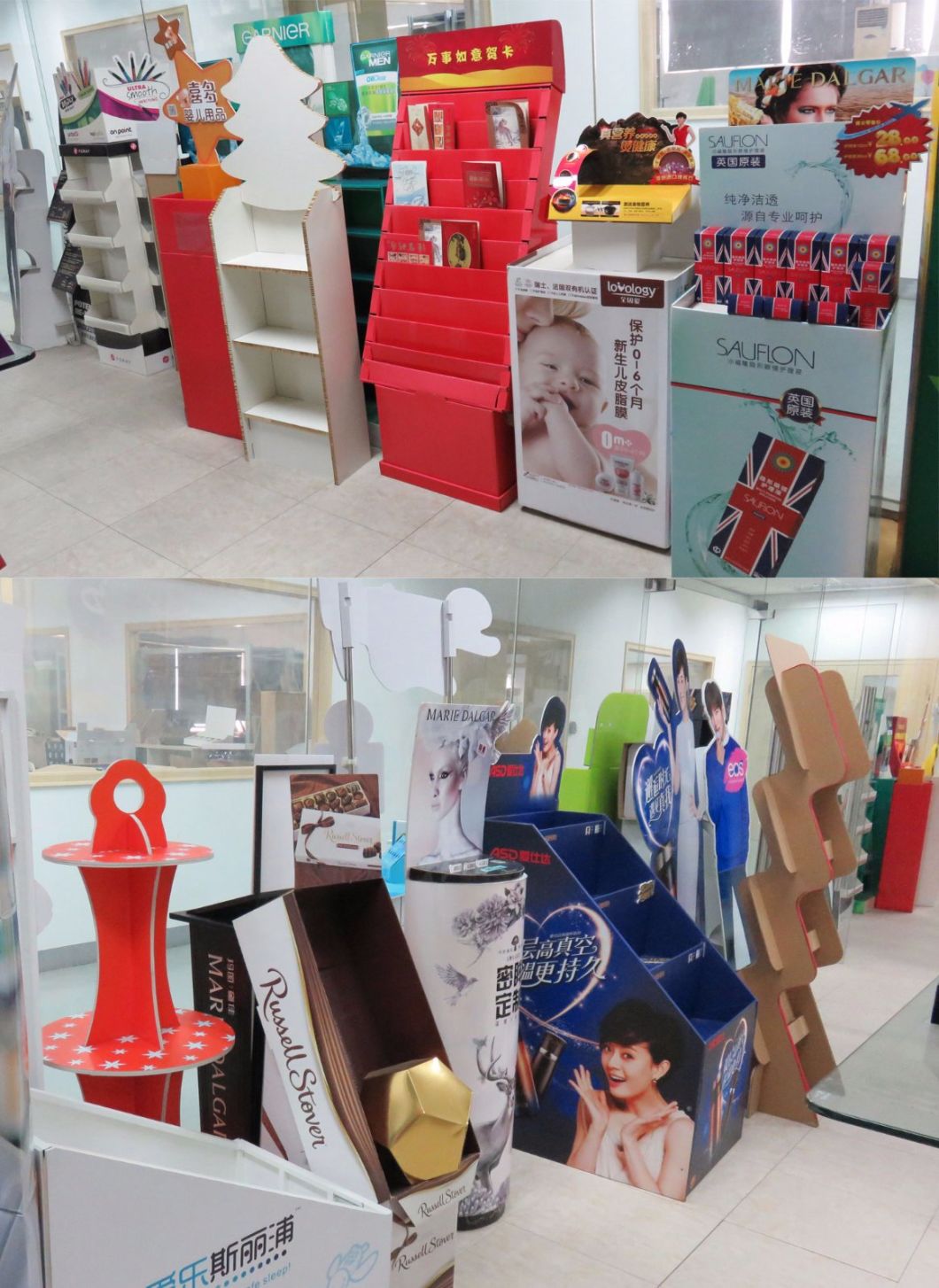 Duplex Paper Display Cardboard Display Stand for Promotion