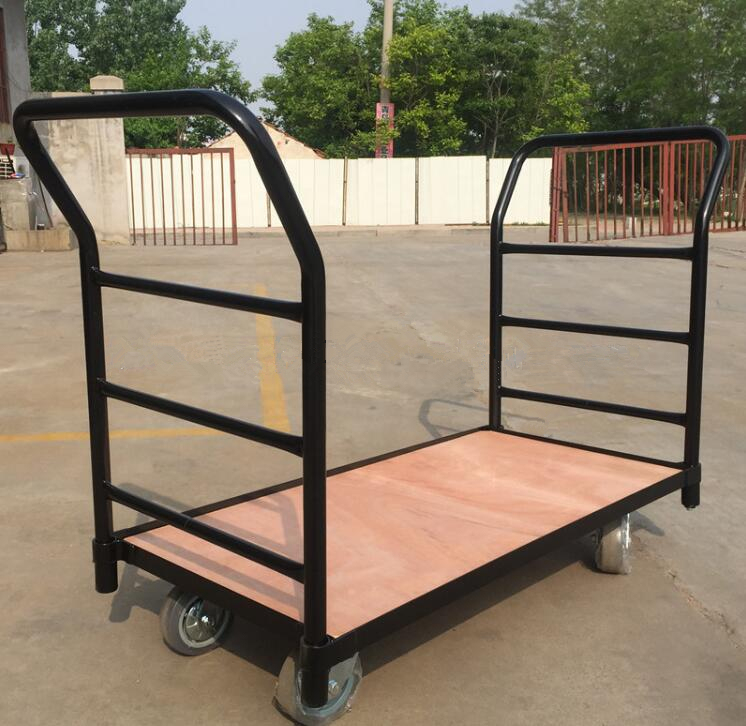 Double Handle Heavy Duty 900kgs Steel Platform Hand Cart/Truck/Trolley