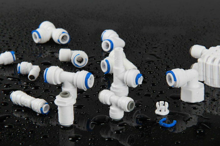 Eastcooler Plastic Straight Stem Quick Push Fit Tube Fittings for RO System