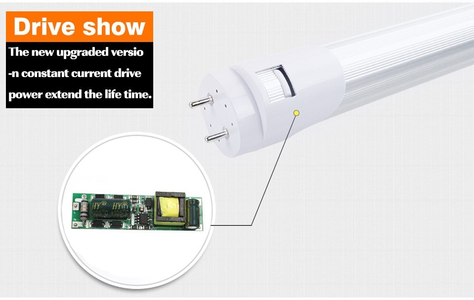 Ce/RoHS/PSE Thd<10% 1.2m 18W 1800lm T8 LED Tube Light Fluorescent