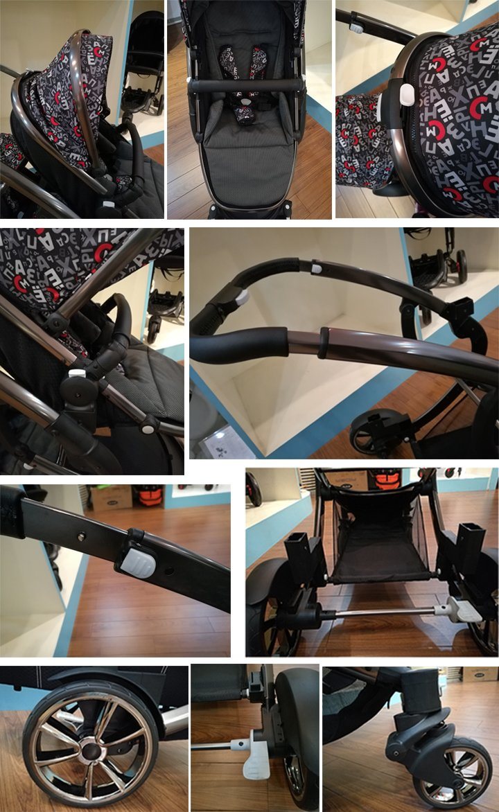 Baby Walker with Frame and Regular Seat and Regular Carrycot