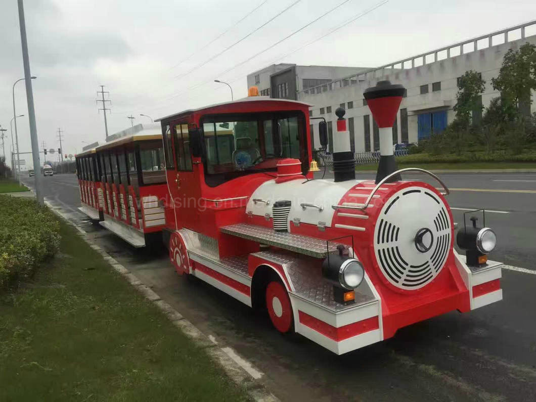 Amusement Park Locomotive Electric Trains with 58 Seats