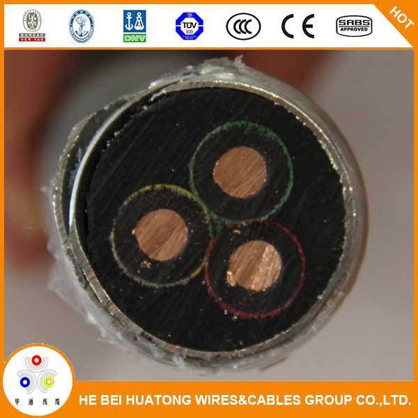 AWG Standard Flexible Rubber Copper Conductor Electric Power Submersible Cable