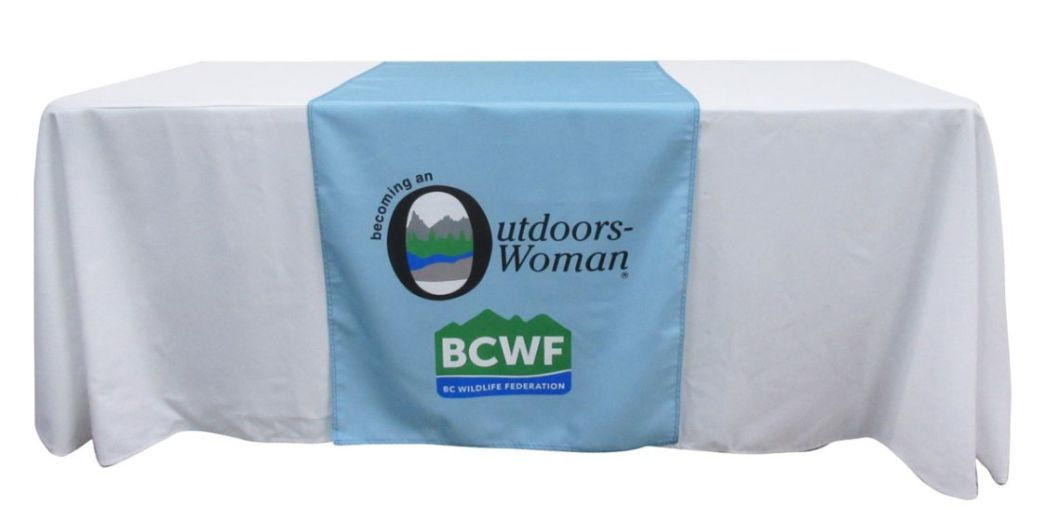 24 Inches Width Logo Printed Fabric Table Runners