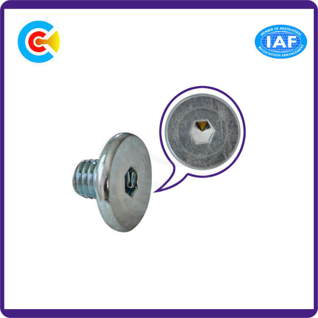 GB/DIN/JIS/ANSI Carbon-Steel/Stainless-Steel 4.8/8.8/10.9 Galvanized Hexagon Button Head Screws for Birdge