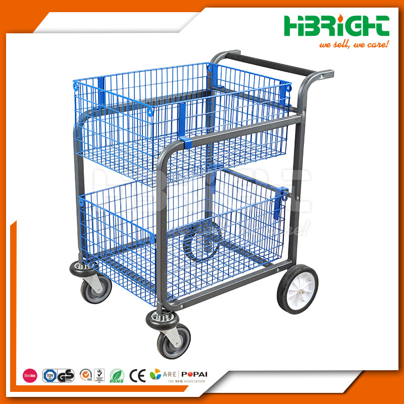 Metal Warehouse Trolley Cart (HBE-W-12)