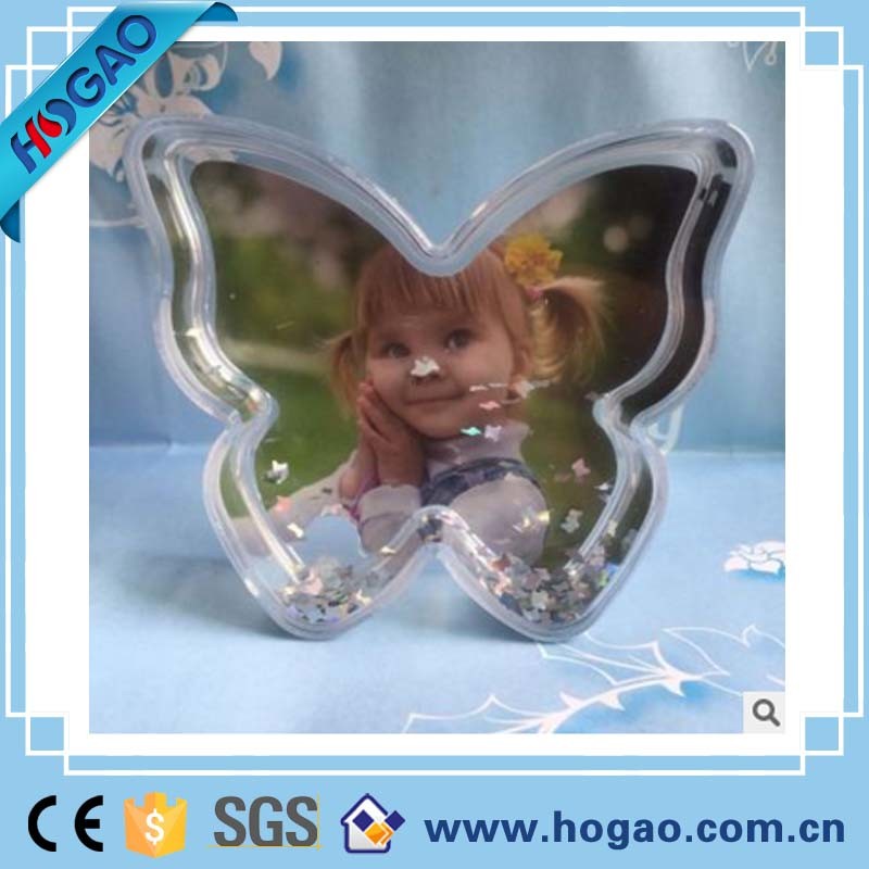 Manufacturers Selling Acrylic Contracted Modern Crystal Apple Picture Frames Plastic Snow Globe