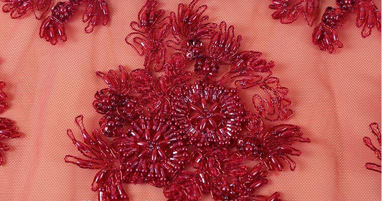 New Design of Beads Metallic Cord Embroidery by Handwork for Fashion Luxury Dress, Garments