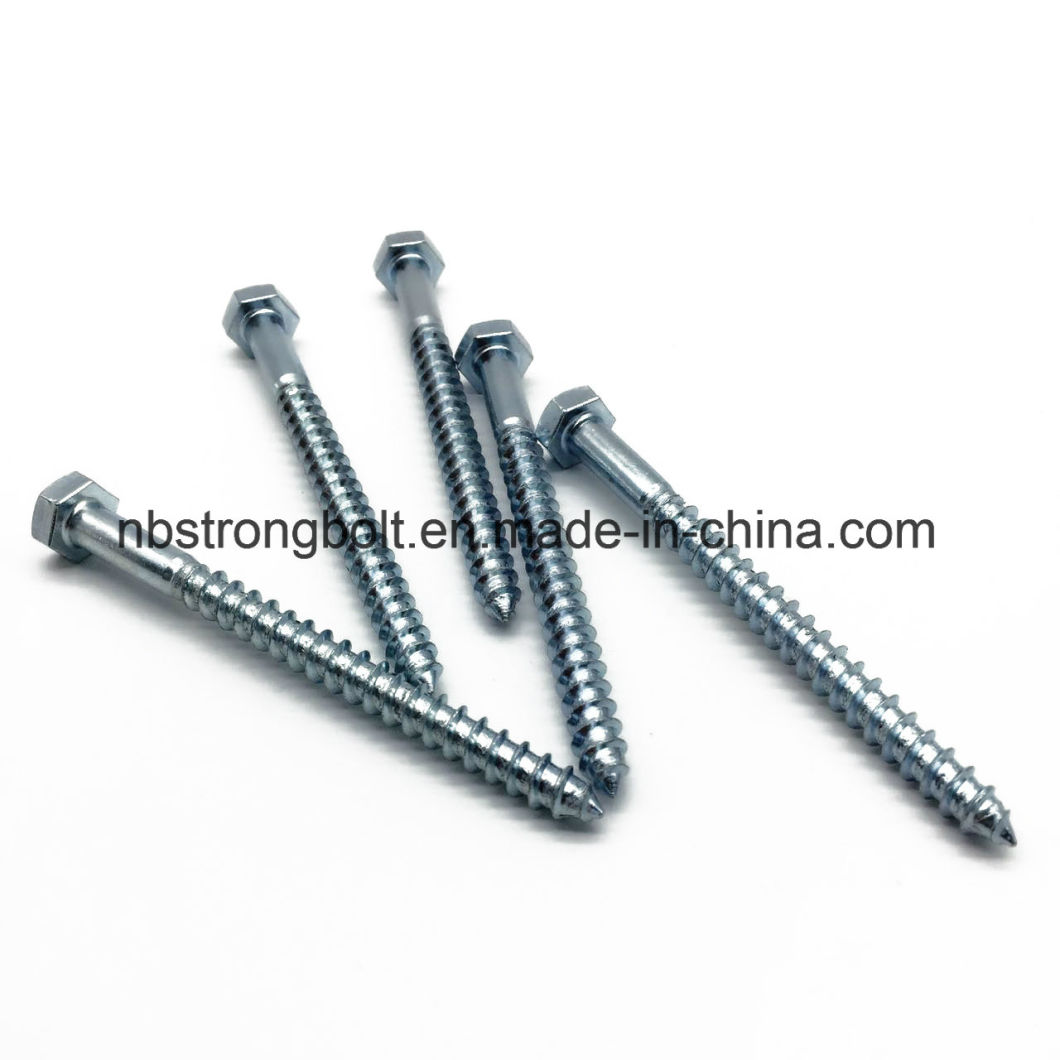 DIN571 Hexgon Wood Screw with Zp