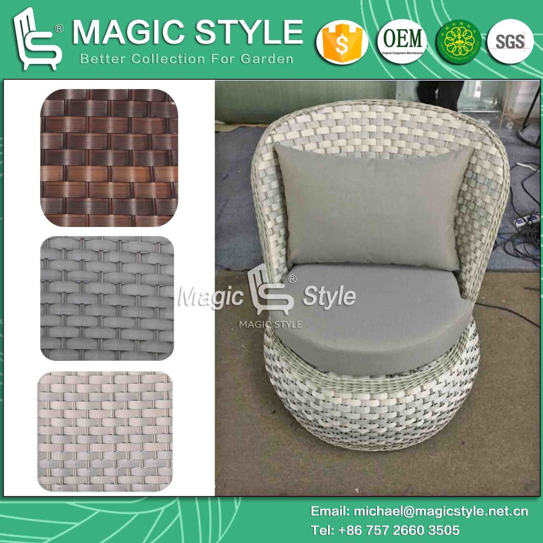 Swan Coffee Set Rattan Sofa P. E Wicker Sofa Rattan Coffee Sofa Coffee Table (MAGIC STYLE)