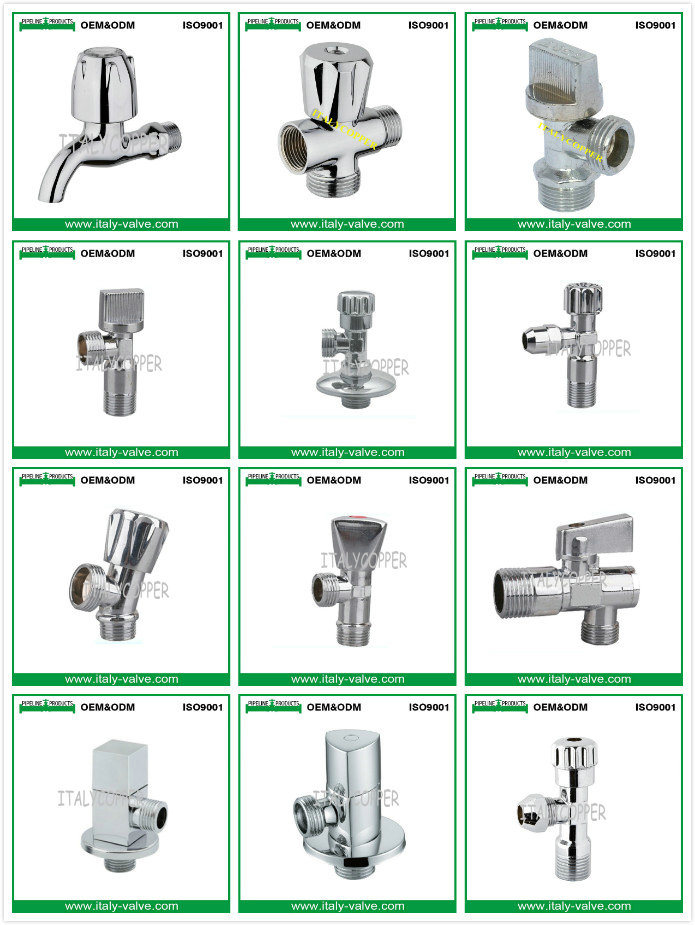 European Quality Chromed Brass Angle Ball Valve (AV3067)