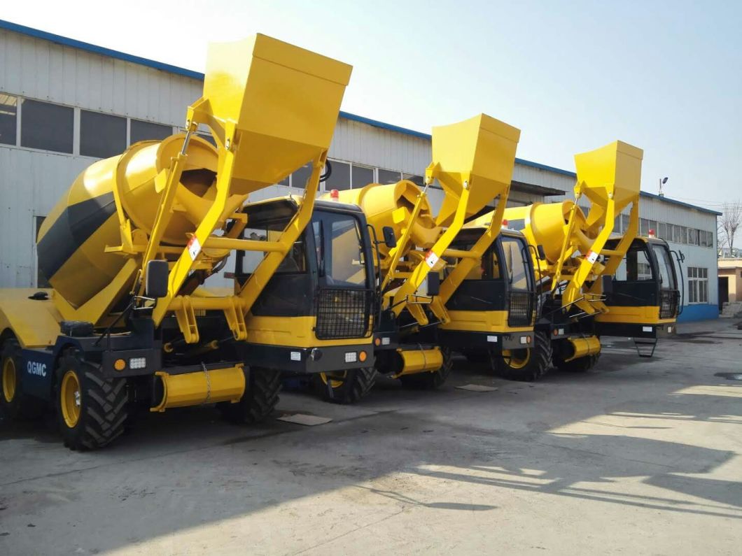 New Design Self Loading Concrete Mixer Truck-4cbm