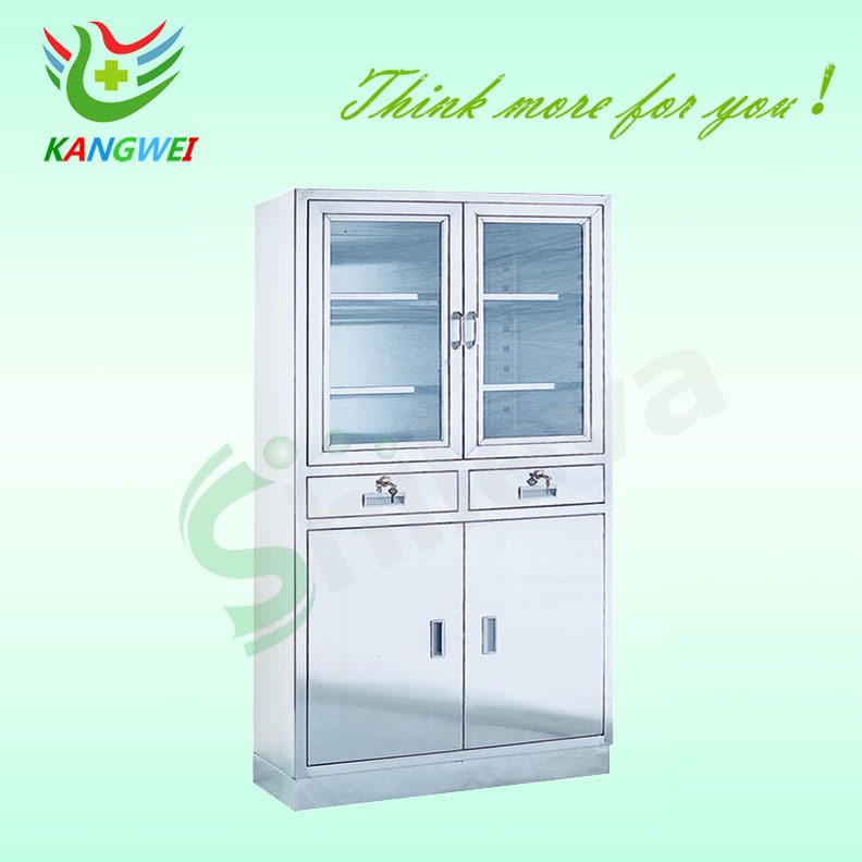 Stainless Steel Hospital Cupboard Hospital Furniture Medicine Cabinet