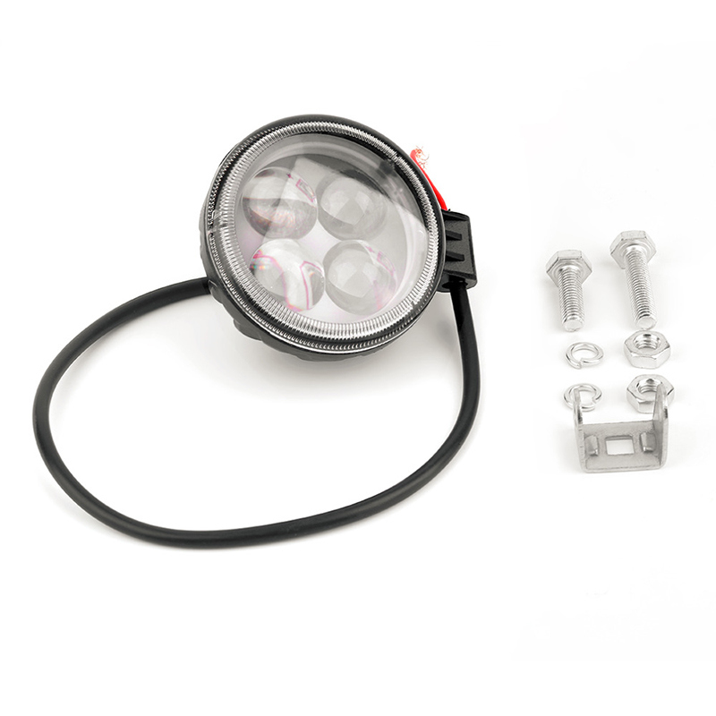 4D Lens Spot Beam 12W LED Work Light for Motorcyle