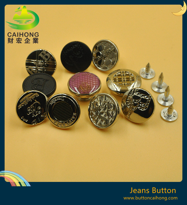 Custom Logo High Quality Metal Jeans Button for Jacket, Coat, Jeans