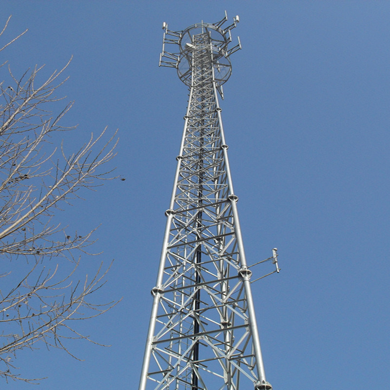 3-Leged Hot DIP Galvanized Steel Tube Communication Tower