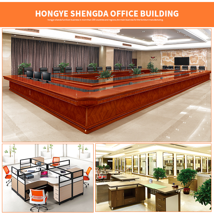 Modern Straight Wooden Top Meeting Room Conference Table (H60-0303)