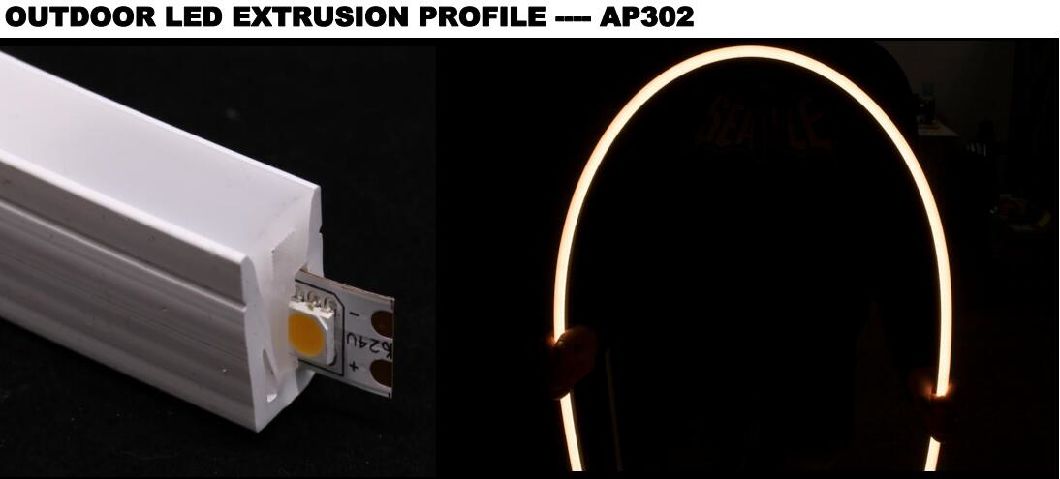 Silicone Extrusion LED Profile Flexible for DIY Neon Flex Anti-Yellowing