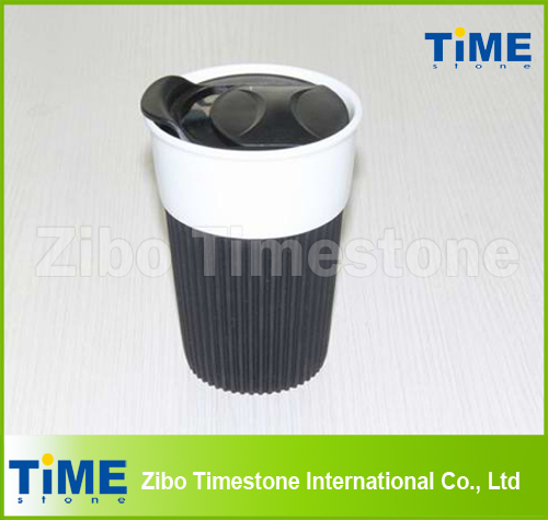 Ceramic Travel Mug with Plastic Lid