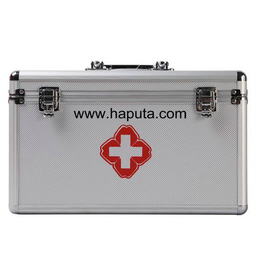 Hard Silver Medical First Aid Case with Trays (HMC-1009)