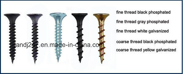 Black Phosphatized Bugle Head Drywall Nail Screw